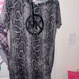 Michael Kors Monochrome Snake Print Hoodie